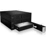 ICY BOX IB-563SSK 2x 5,25" Opslagschijflade Zwart