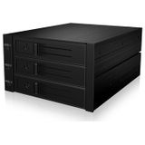 ICY BOX IB-563SSK 2x 5,25" Opslagschijflade Zwart