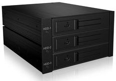 ICY BOX IB-563SSK 2x 5,25" Opslagschijflade Zwart