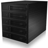 ICY BOX IB-565SSK 3x 5,25" Opslagschijflade Zwart
