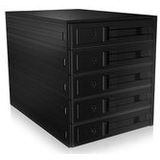 ICY BOX IB-565SSK 3x 5,25" Opslagschijflade Zwart