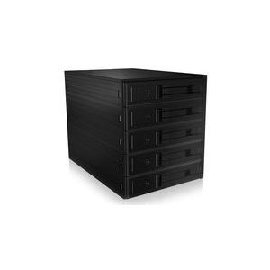 ICY BOX IB-565SSK 3x 5,25" Opslagschijflade Zwart