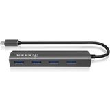 ICY BOX IB-AC6405-C USB 3.2 Gen 1 (3.1 Gen 1) Type-C 5000 Mbit/s Antraciet