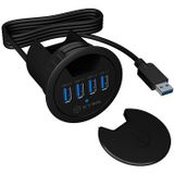 4 Poorten Hub USB 3.0 Zwart