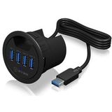 4 Poorten Hub USB 3.0 Zwart
