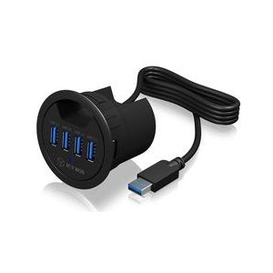 4 Poorten Hub USB 3.0 Zwart