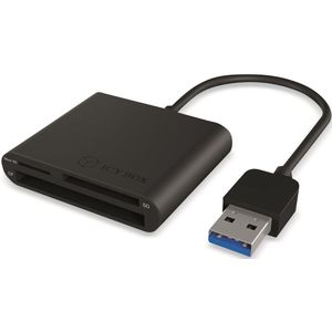 Icy Box IB-CR301-U3 Kaartlezer - USB 3.0 - Zwart