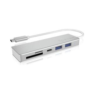 ICY BOX IB-HUB1413-CR USB 3.2 Gen 1 (3.1 Gen 1) Type-C Zilver