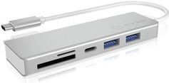 ICY BOX IB-HUB1413-CR USB 3.2 Gen 1 (3.1 Gen 1) Type-C Zilver