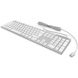 KeySonic KSK-8022BT toetsenbord Universeel Bluetooth QWERTZ Duits Zilver