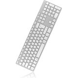 KeySonic KSK-8022BT toetsenbord Universeel Bluetooth QWERTZ Duits Zilver