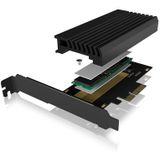 ICY BOX - IB-PCI214M2-HSL - PCIe-Kaart - M.2 PCIe (NVMe) SSD - PCIe 4.0 x4