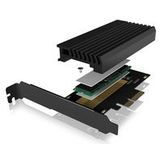 ICY BOX - IB-PCI214M2-HSL - PCIe-Kaart - M.2 PCIe (NVMe) SSD - PCIe 4.0 x4