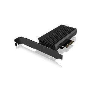 ICY BOX - IB-PCI214M2-HSL - PCIe-Kaart - M.2 PCIe (NVMe) SSD - PCIe 4.0 x4