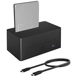 ICY BOX-1121-C31 USB docking station 2.5/3.5  HDD-/SSD Antraciet, Zwart