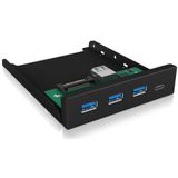 ICY BOX USB 3.2 Gen 1 Hub 4 Poorten Zwart