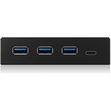 ICY BOX USB 3.2 Gen 1 Hub 4 Poorten Zwart