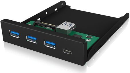 ICY BOX USB 3.2 Gen 1 Hub 4 Poorten Zwart