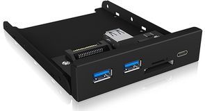 ICY BOX IB-HUB1417-i3 Zwart