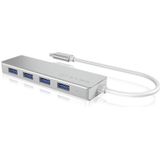 ICY BOX IB-HUB1425-C3 USB 3.2 Gen 1 (3.1 Gen 1) Type-C 5000 Mbit/s Zilver