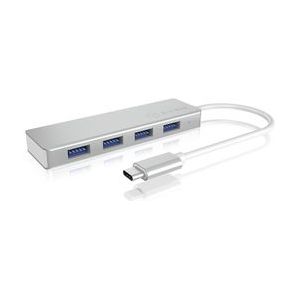 ICY BOX IB-HUB1425-C3 USB 3.2 Gen 1 (3.1 Gen 1) Type-C 5000 Mbit/s Zilver