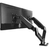 RaidSonic ICY BOX® Monitor-Halterung IB-MS304-T IB-MS304-T schwarz für 2 Monitore, Tischklemme, Tischbohrung