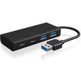 ICY BOX USB 3.2 Gen 1 Hub - 4 Poorten - Zwart