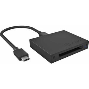 ICY 60515 BOX USB 3.1 CFast Card Reader, CFast 2.0, USB 3.1 Gen2 (10 Gbit/s), USB-C & USB-A, aluminium, zwart