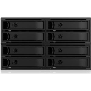 Icy Box - IB-2281SAS-12G - Behuizing - Zwart - Metaal - Tot 8x 2,5" SATA/SAS