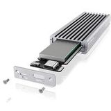 ICY BOX - SSD M.2 NVMe Behuizing - USB 3.1 Gen2 - Zilver - Aluminium