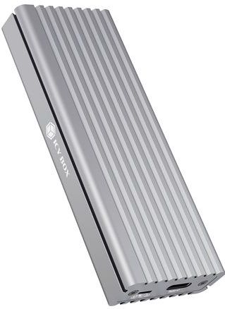 ICY BOX - SSD M.2 NVMe Behuizing - USB 3.1 Gen2 - Zilver - Aluminium