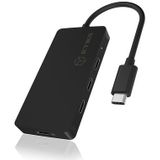 Icy Box - IB-HUB1429-CPD - Docking Station - Zwart - USB-C - 4 Havens