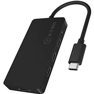 ICY BOX-HUB1429-CPD interface hub USB 3.2 Gen 2 (3.1 Gen 2) Type-C 10000 Mbit/s Grijs