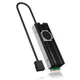 ICY BOX - Koellichaam IcyBox SSD M.2 IB-M2HSF-703 - 2280 - Aluminium - Inclusief Warmtegeleidingspads