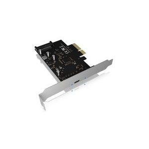 Icy Box - IB-PCI1901-C32 - PCIe USB 3.2 Controller Kaart - Zwart - Aluminium