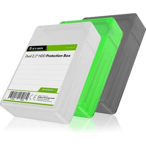 Icy Box - IB-AC6025-3 - Beschermende Behuizingset - Set van 3 - Voor 2x 2,5" SSD/HDD
