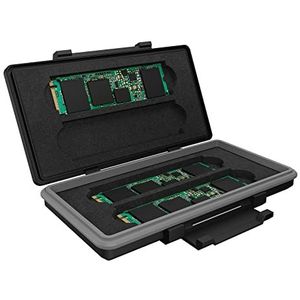 ICY BOX IB-AC620-M2 Schutzbox für 4x M.2 SSDs bis zu 80 mm Länge Bewaarkoffer voor harde schijf