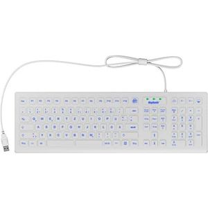 KeySonic KSK-8031INEL USB-toetsenbord QWERTZ Duits wit