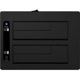 ICY BOX IB-127CL-U3 USB 3.2 Gen 1 (3.1 Gen 1) Type-B Zwart