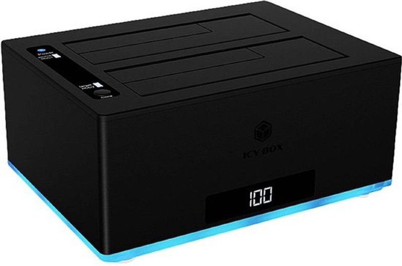 ICY BOX IB-127CL-U3 USB 3.2 Gen 1 (3.1 Gen 1) Type-B Zwart