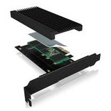 Icy Box - IB-PCI208-HS - Storage Controller - Zwart - Aluminium