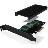 Icy Box - IB-PCI208-HS - Storage Controller - Zwart - Aluminium