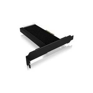 Icy Box - IB-PCI208-HS - Storage Controller - Zwart - Aluminium
