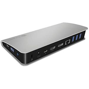ICY BOX USB-C Docking Station, 1 HDMI en 1 DisplayPort, 2 x USB Type-C, 4 x USB Type-A, LAN, Audio, IB-DK2408-C