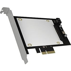 ICY BOX PCIe x4/x8/x16 uitbreidingskaart voor 1 x NVMe / SATA 2,5 U.2 SSD