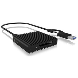 ICY BOX IB-CR404-C31, Kartenleser, CF Express 2.0 Type-B, USB 3.2 (Gen 2), Status LED Externe geheugenkaartlezer USB-C,