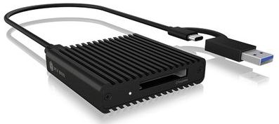 ICY BOX IB-CR404-C31, Kartenleser, CF Express 2.0 Type-B, USB 3.2 (Gen 2), Status LED Externe geheugenkaartlezer USB-C,