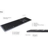 KeySonic KSK-8023BTRF toetsenbord Universeel Bluetooth QWERTZ Duits Antraciet, Zwart