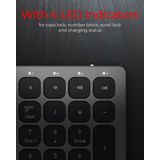 KeySonic KSK-8023BTRF toetsenbord Universeel Bluetooth QWERTZ Duits Antraciet, Zwart