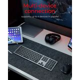 KeySonic KSK-8023BTRF toetsenbord Universeel Bluetooth QWERTZ Duits Antraciet, Zwart